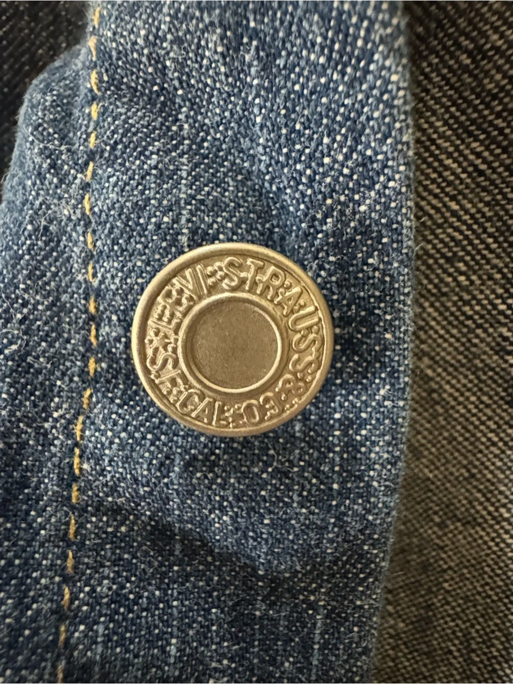 Levi's Blue Denim Button-Up Shirt